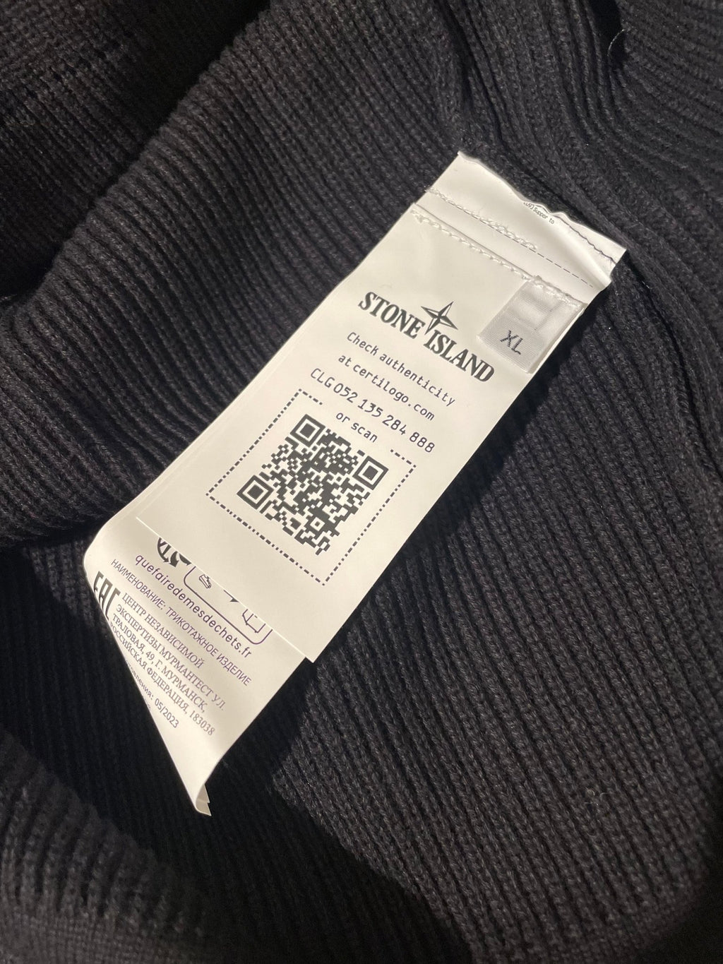 5100054 Stone Island Knitwear Sweater Black - Grisch Life