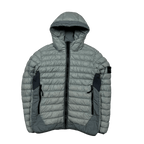 SI Garment Dyed Micro Yarn Hooded Down Jacket GRAY - Grisch Life