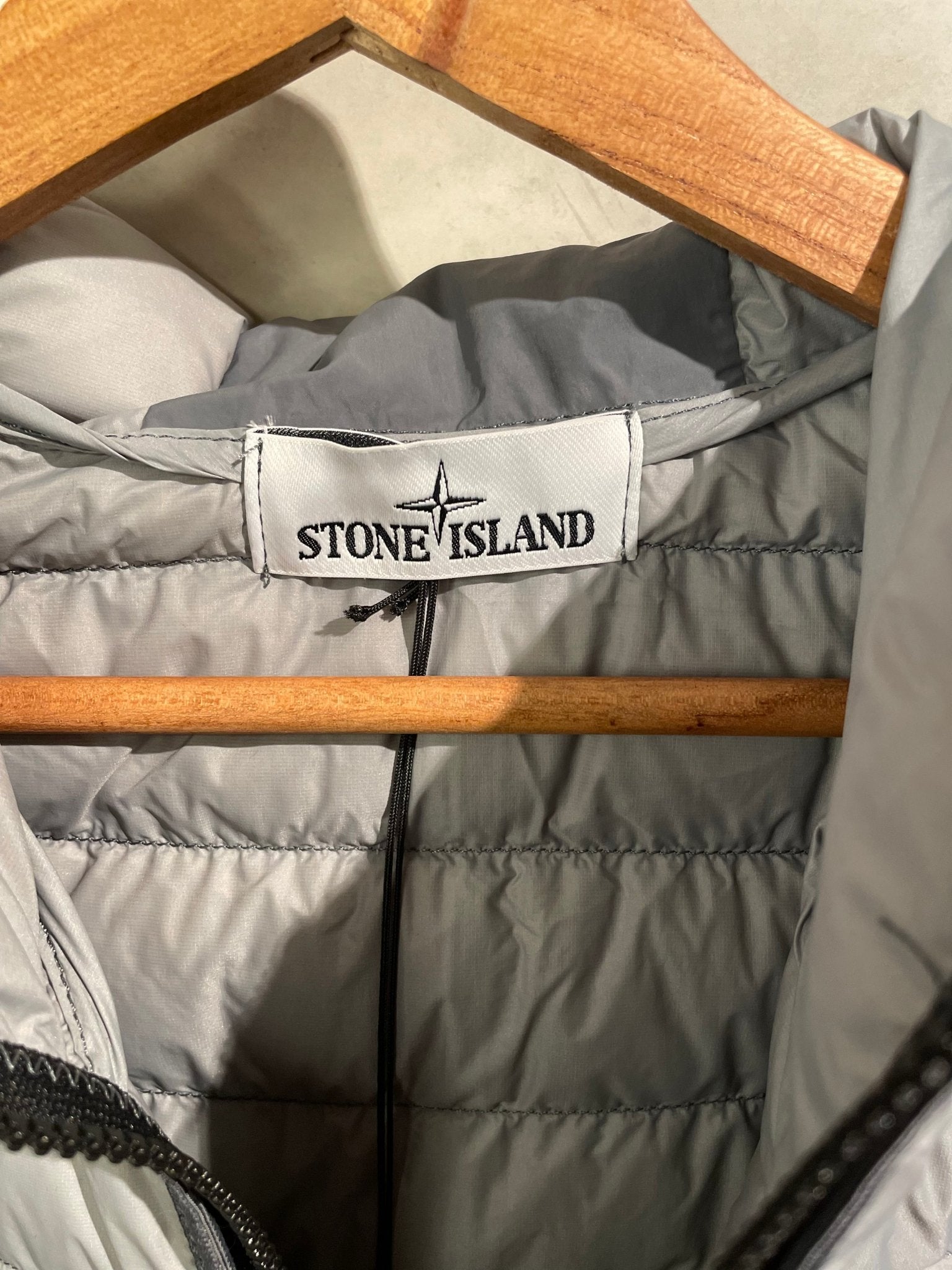 SI Garment Dyed Micro Yarn Hooded Down Jacket GRAY - Grisch Life