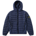 SI Garment Dyed Micro Yarn Hooded Down Jacket NAVY - Grisch Life