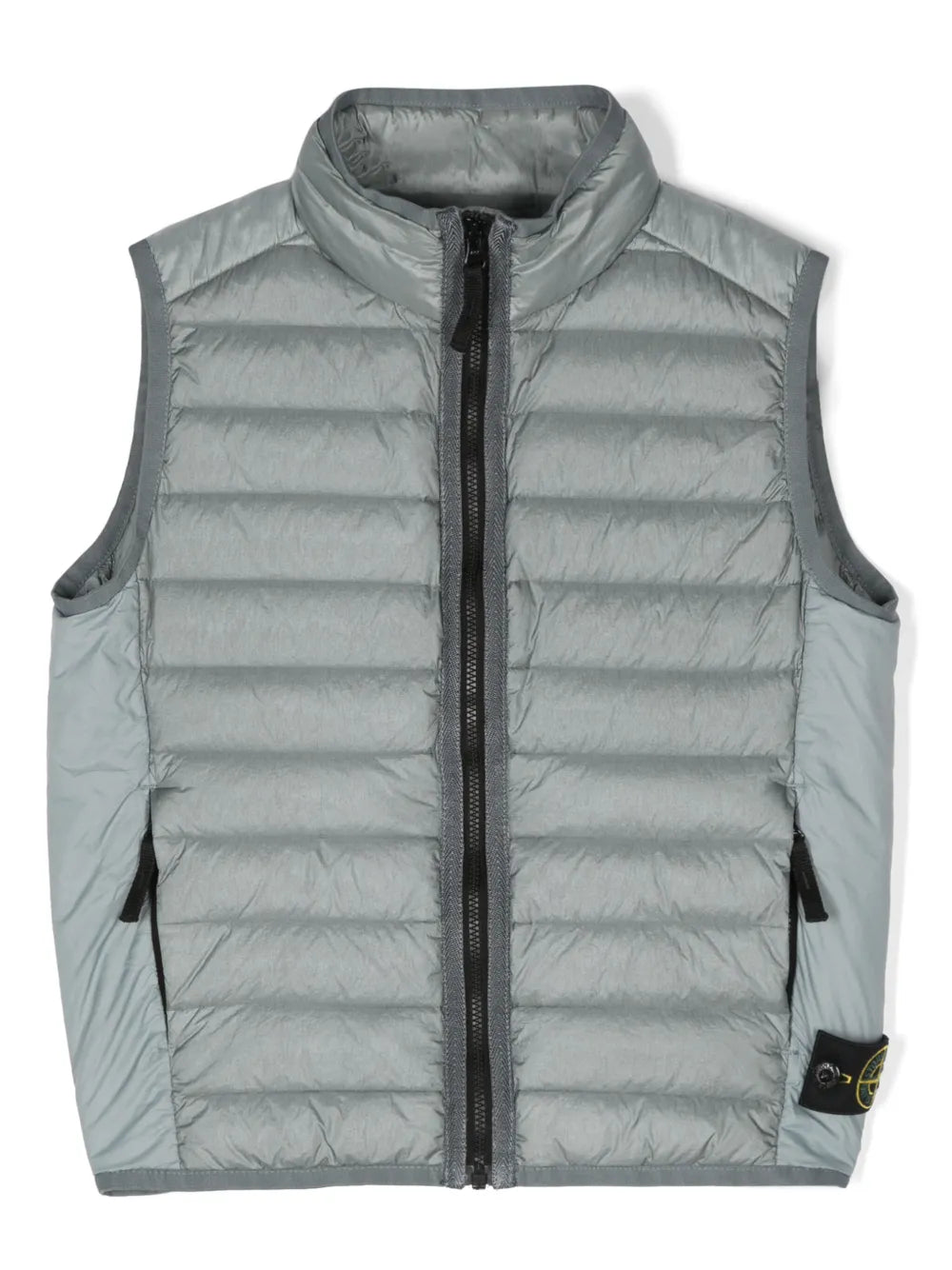 SI Gray Garment Dyed Micro Yarn Down Packable Gilet - Grisch Life