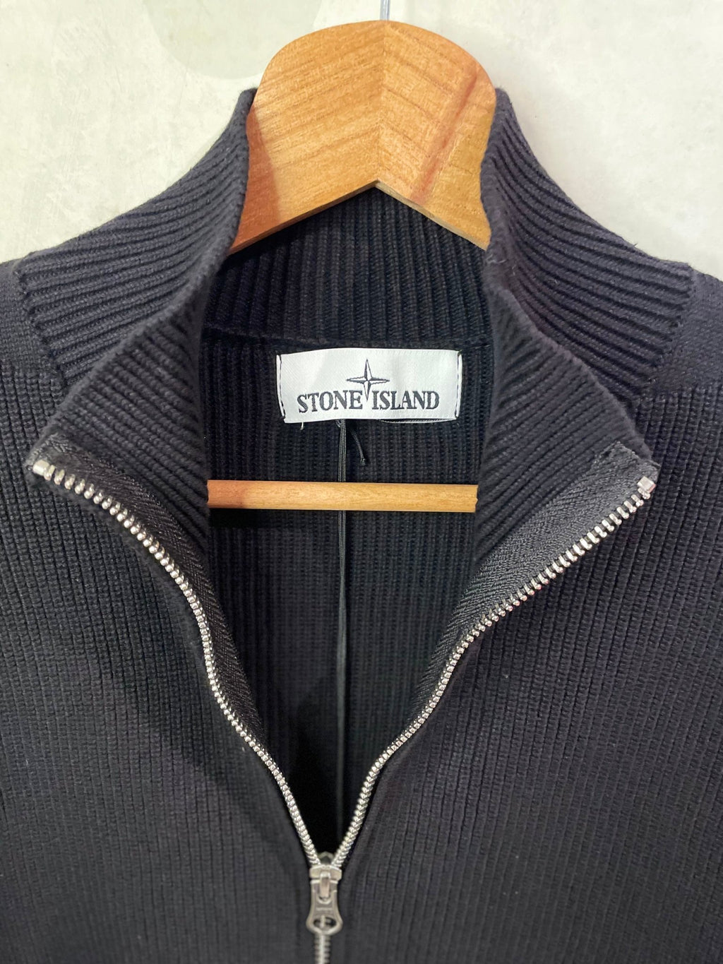 SI Ribbed Zip Up Cotton Black - Grisch Life