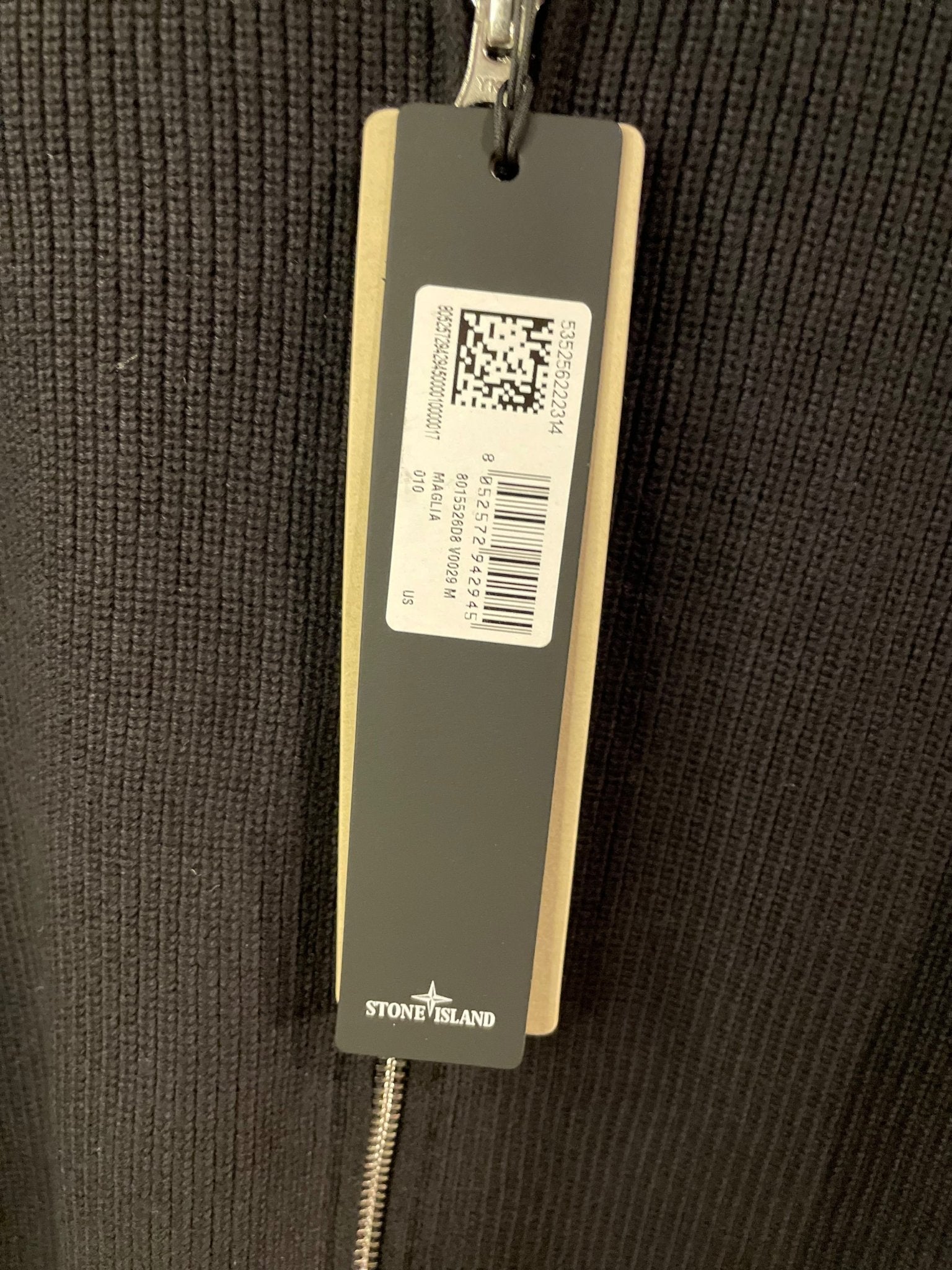 SI Ribbed Zip Up Cotton Black - Grisch Life