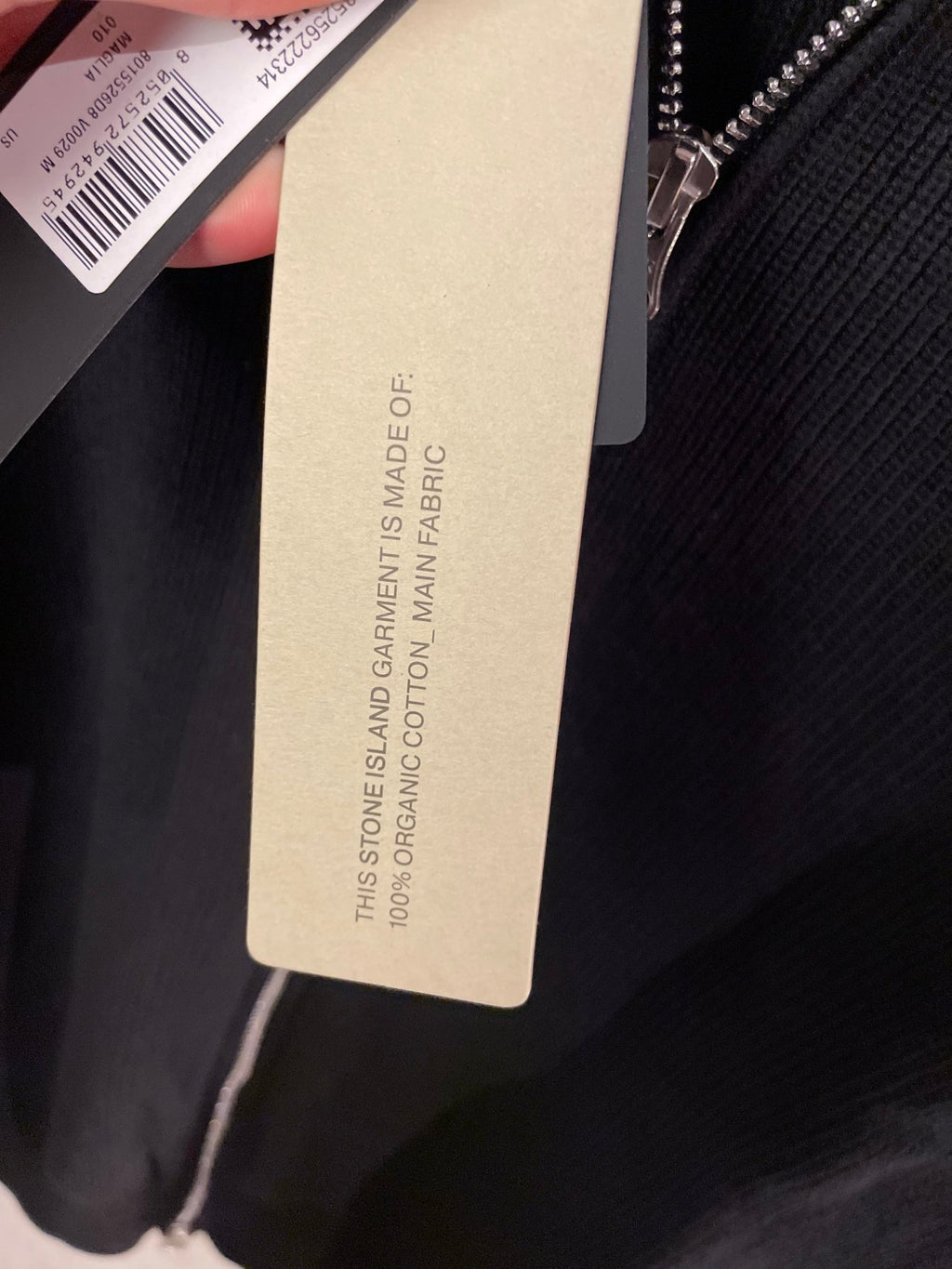 SI Ribbed Zip Up Cotton Black - Grisch Life