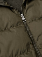 Logo-Appliquéd Quilted Shell-Paneled Virgin Wool Down Cardigan